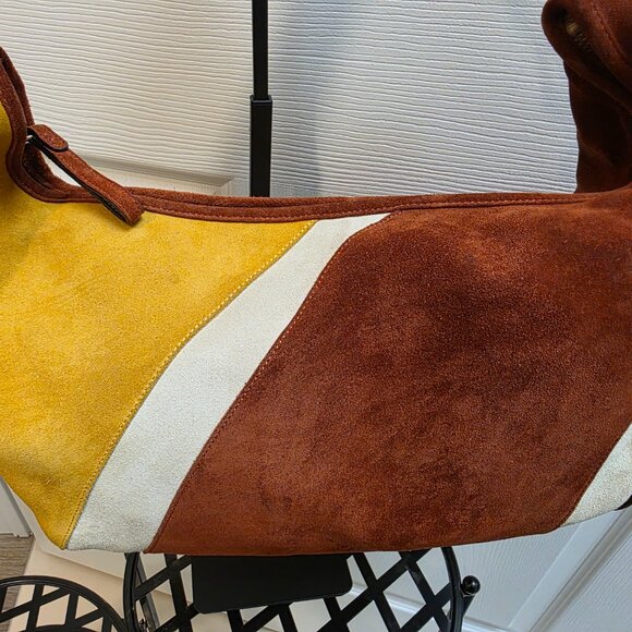 Ultra Rare numbered 2003 Coach Suede Hobo (177 of 300) 9498 Italian Y2K Handbag! - Picture 5 of 10